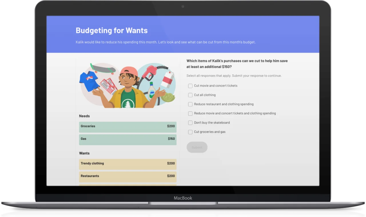 EVERFI Financial Literacy High School Screenshot