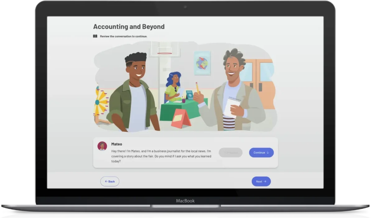 Macbook showing Accounting Careers screenshot