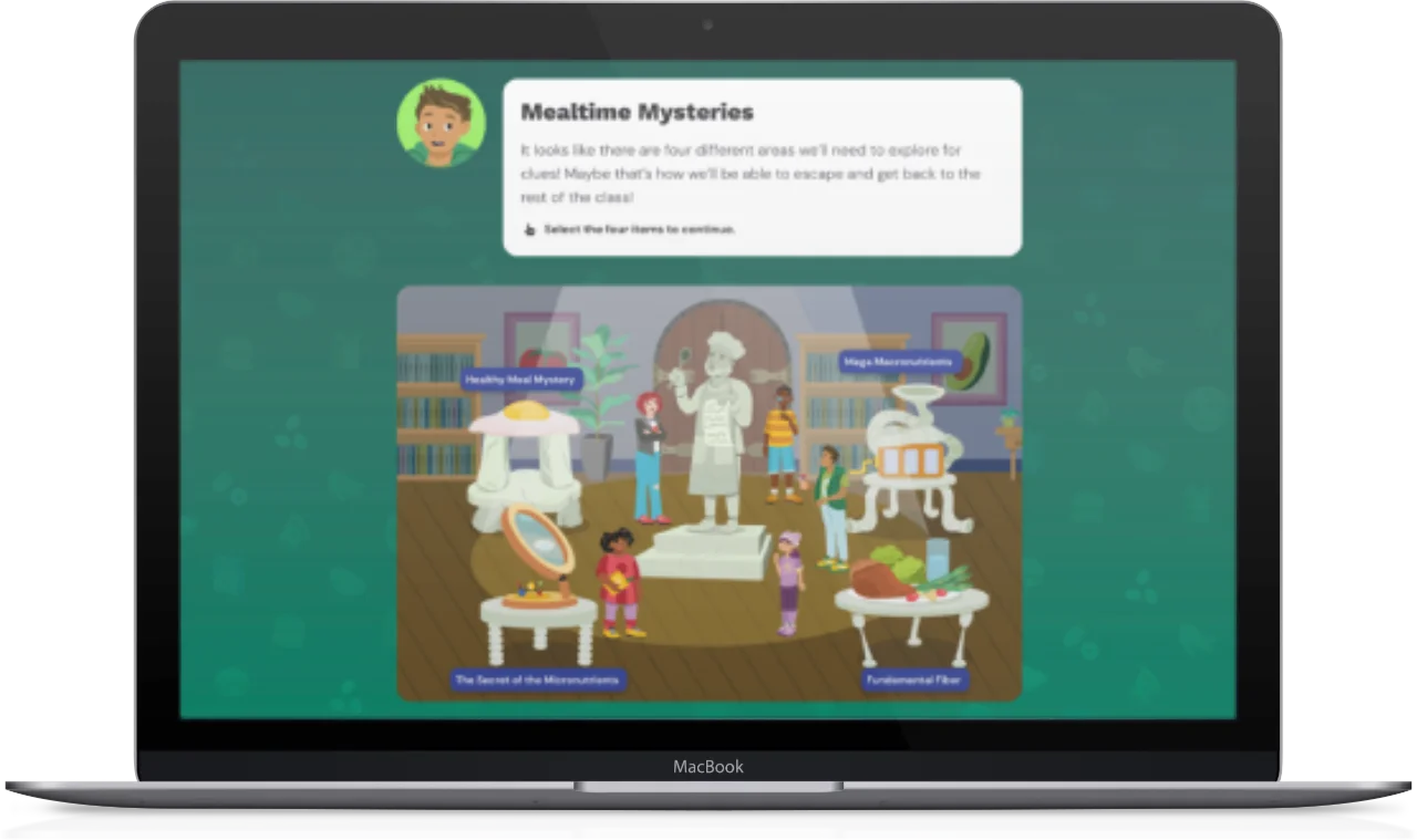 Macbook showing Healthier Me screenshot