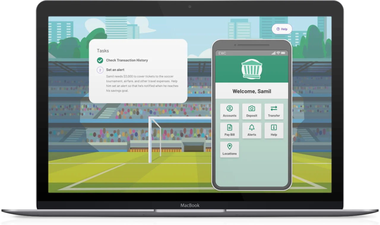 Macbook showing Modern Money screenshot