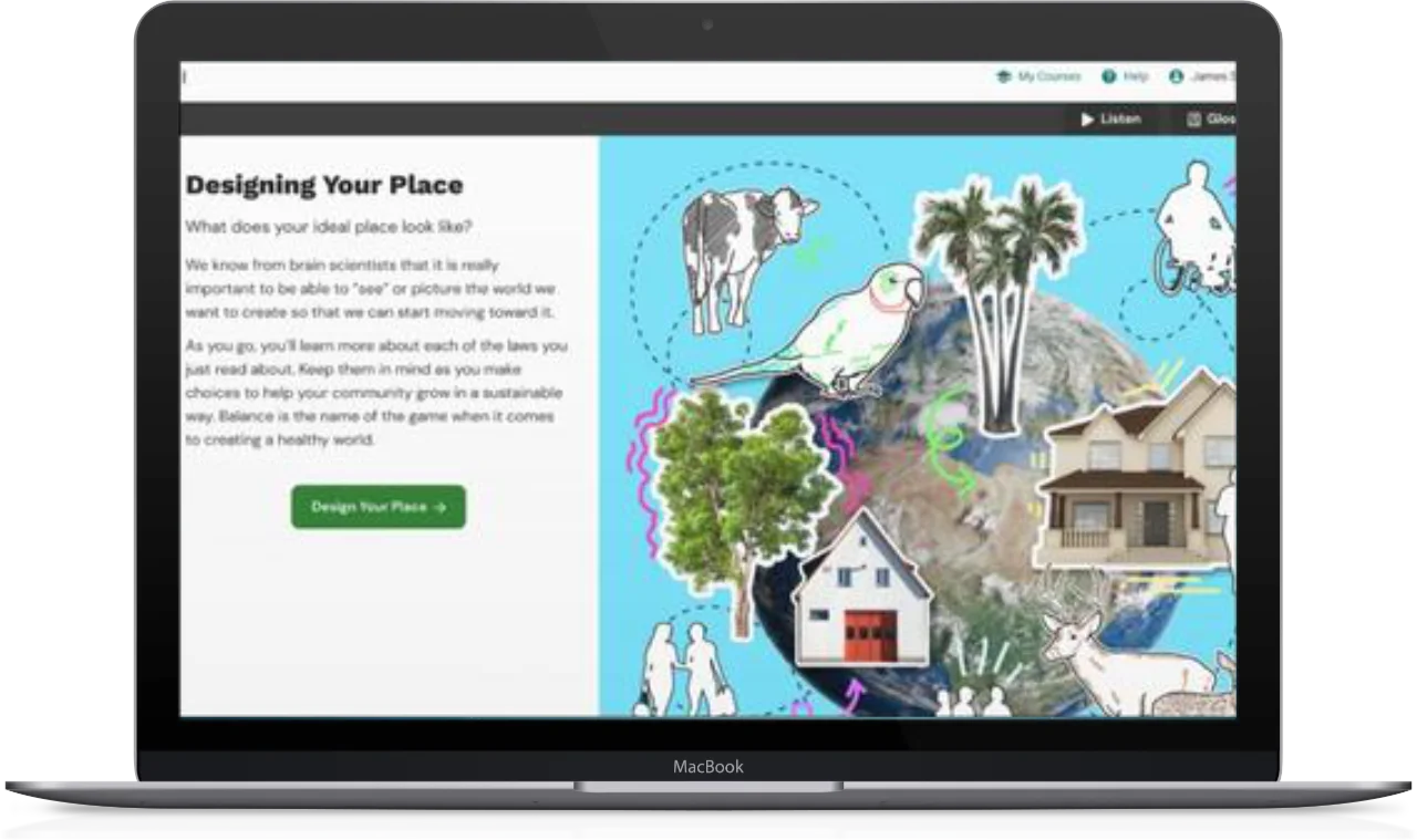 Macbook showing Sustainability Ready to Recycle screenshot