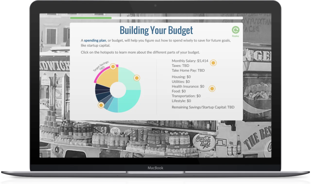 Macbook showing Venture screenshot